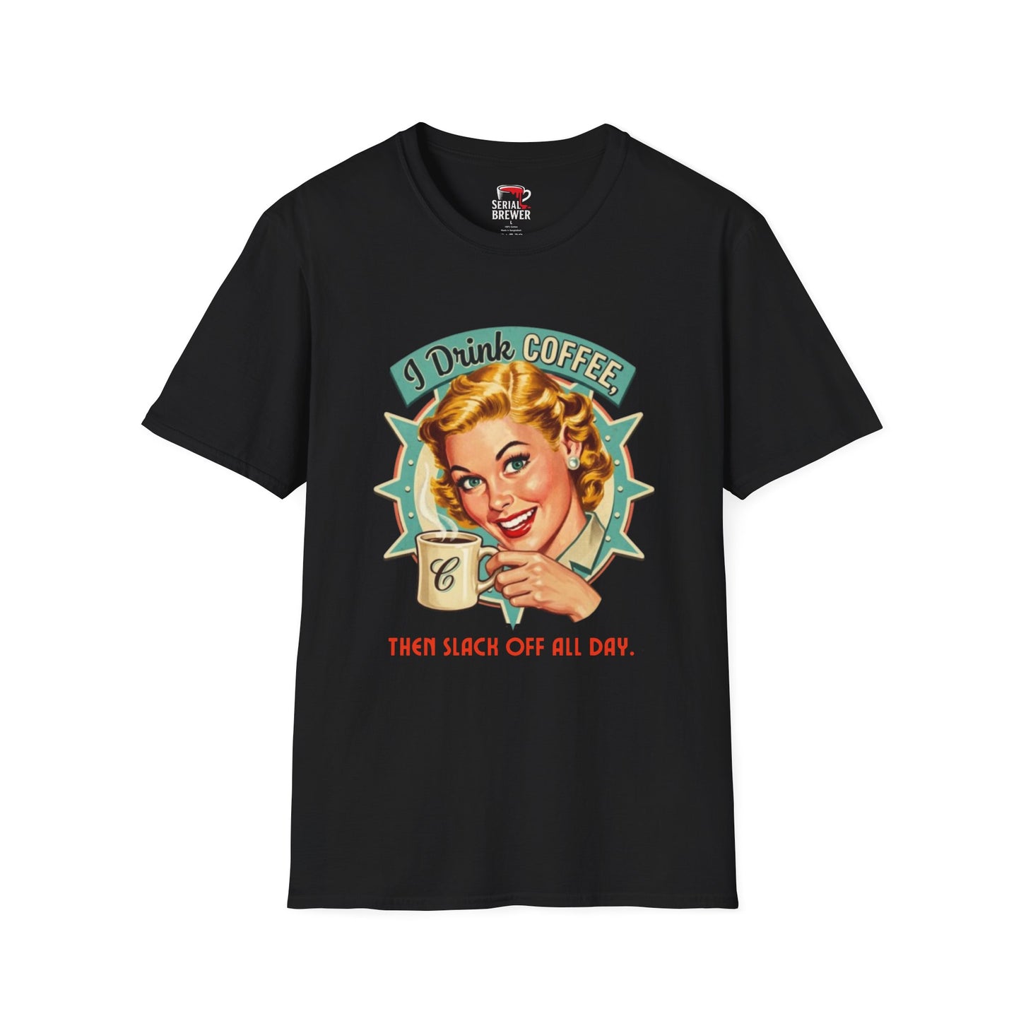 Retro 'I Drink Coffee' Graphic T-Shirt — Vintage Coffee Lover Tee