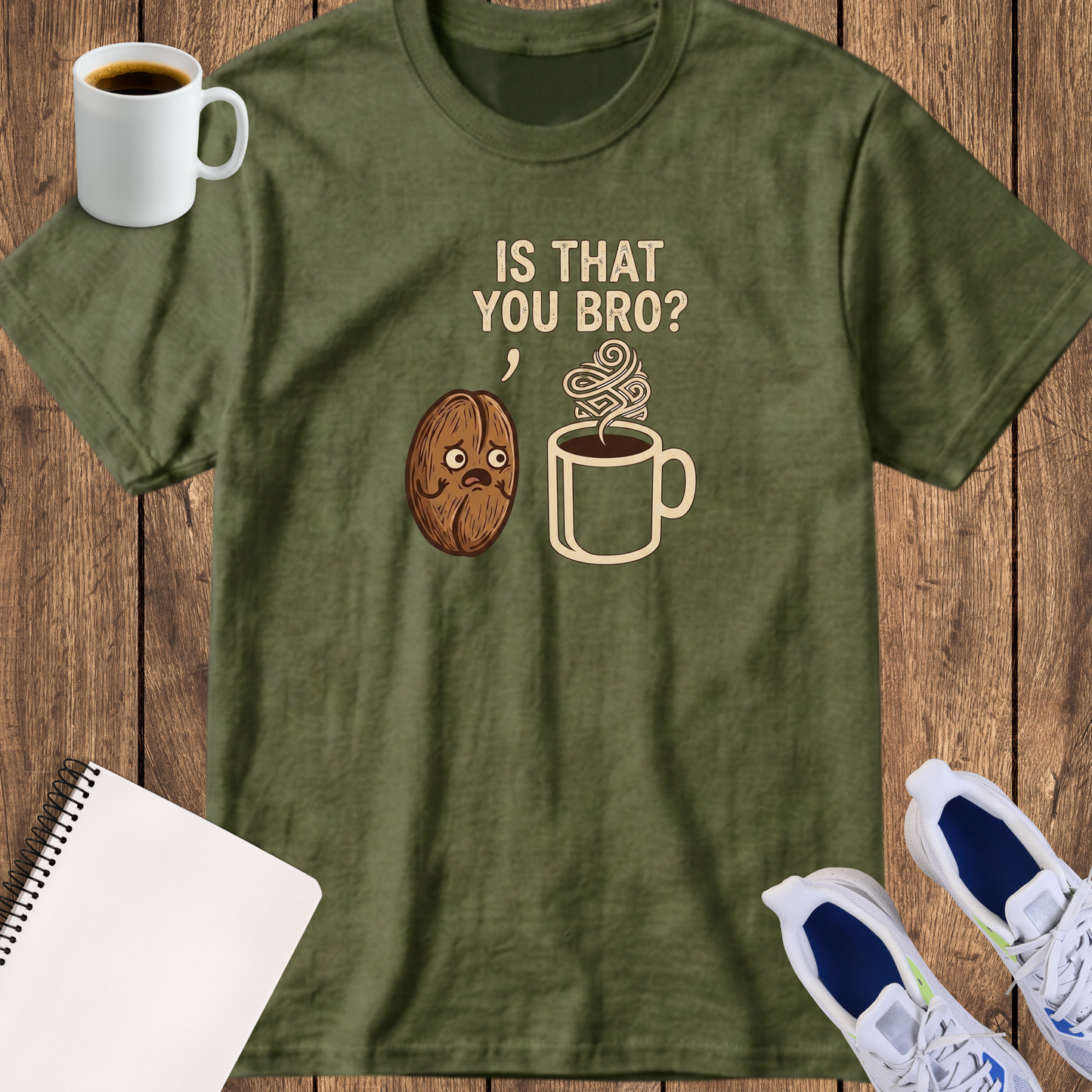 Is That You Bro? Coffee & Donut Funny T‑Shirt