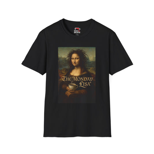 Mona Lisa 'The Monday Is A Mood' Tee — Funny Vintage Art Graphic T-Shirt