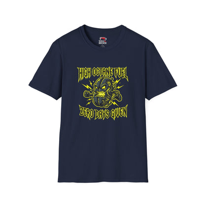 High Octane Fuel T-Shirt — 'Zero Days Given' Heavy Metal Graphic Tee