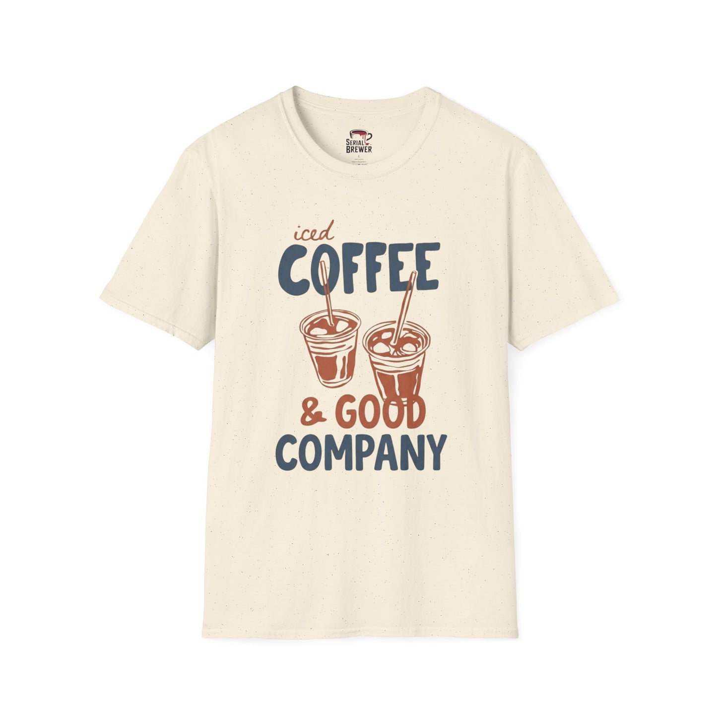 Iced Coffee Tee — "Iced Coffee & Good Company" Casual Graphic T-Shirt