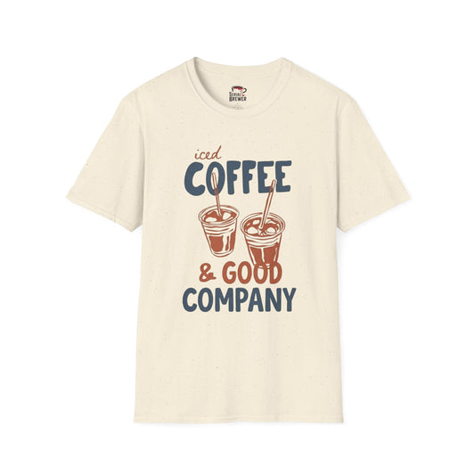 Iced Coffee Tee — "Iced Coffee & Good Company" Casual Graphic T-Shirt