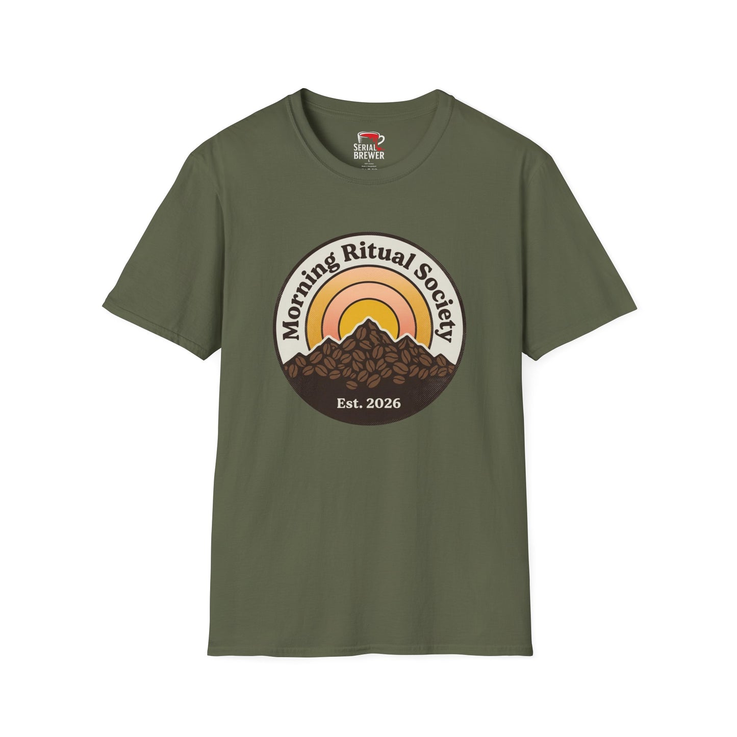 Morning Ritual Society T‑Shirt — Sunrise Coffee Club Tee