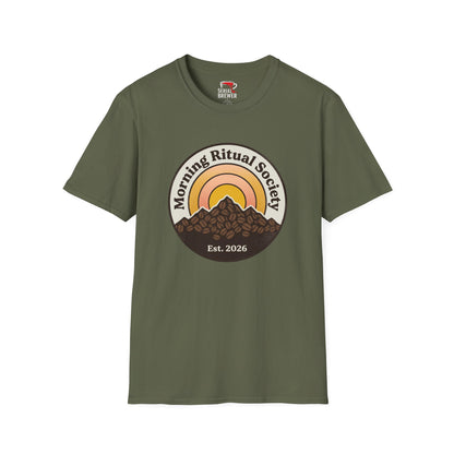 Morning Ritual Society T‑Shirt — Sunrise Coffee Club Tee