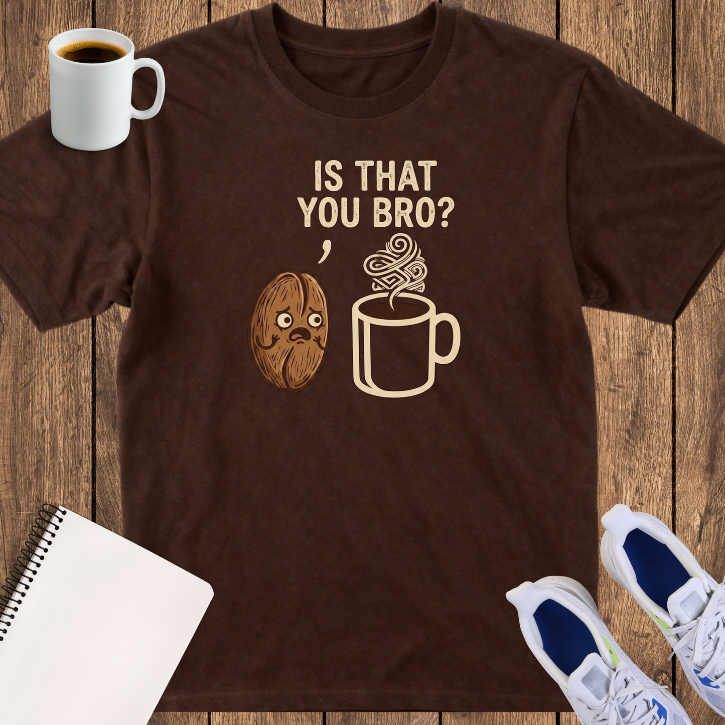 Is That You Bro? Coffee & Donut Funny T‑Shirt