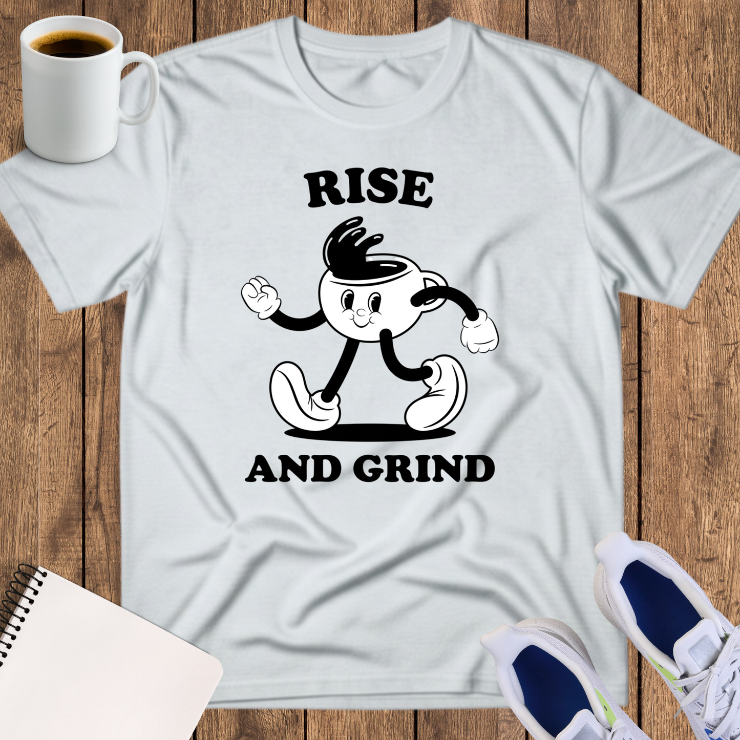 Rise and Grind Coffee Tee